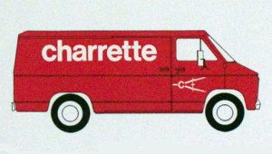 The famous Charrette red van 